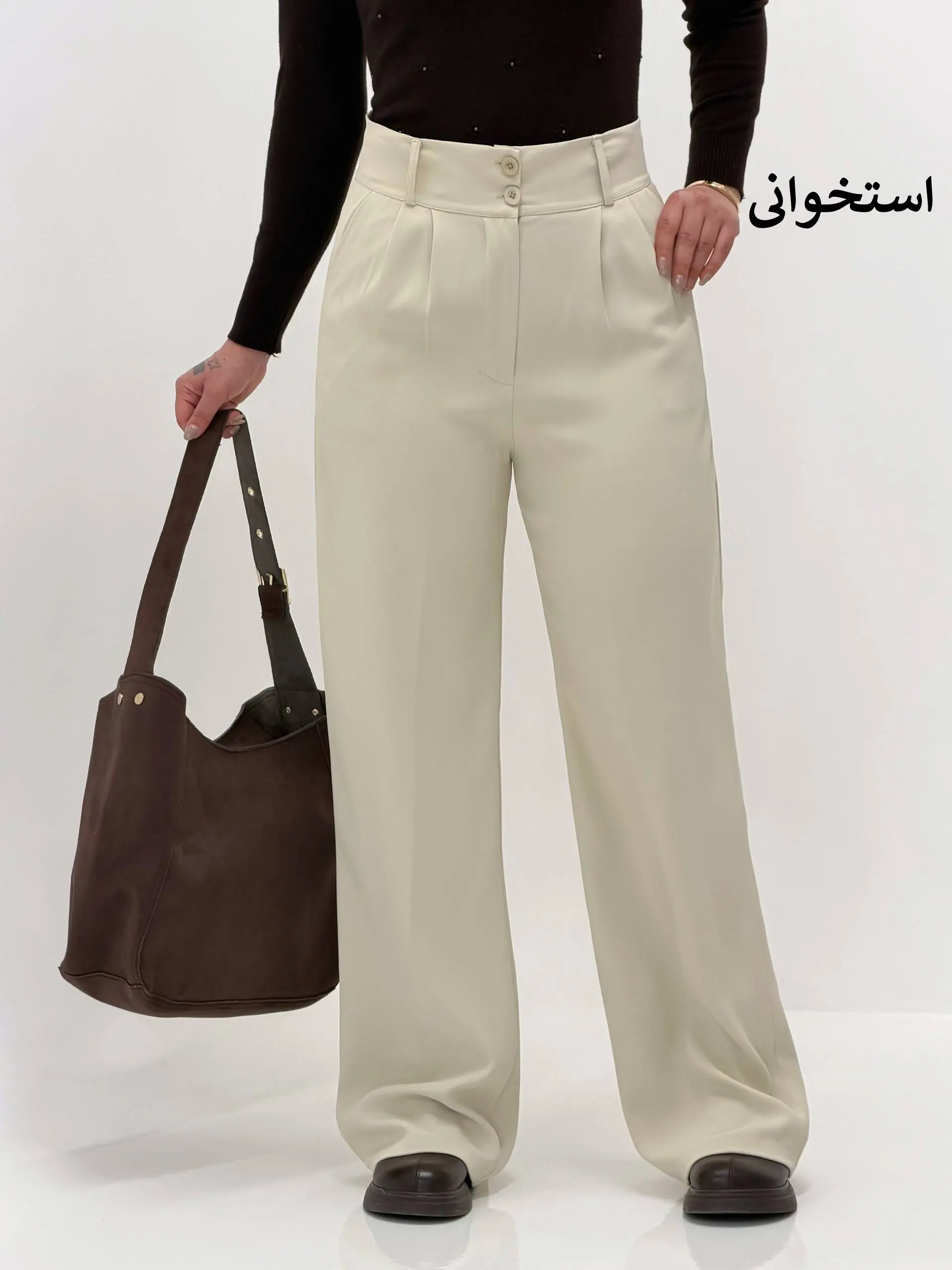 3816-شلوار کرپ واید کد 330